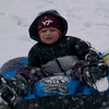 Shawn Ferry > First snow, neighbors sledding in our backyard