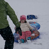Shawn Ferry > First snow, neighbors sledding in our backyard