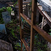 A collapsed room